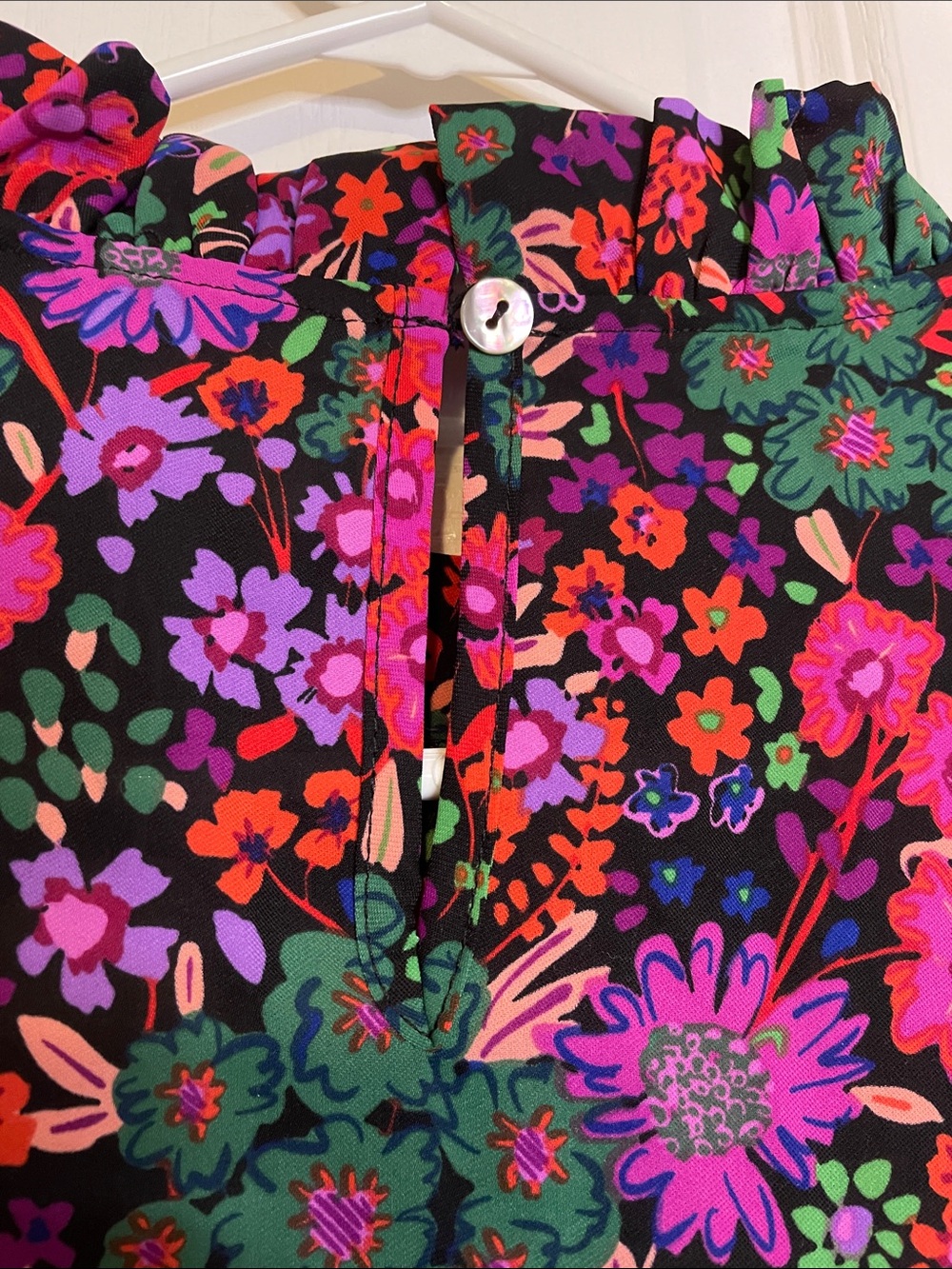 JODIFL Ditsy Floral Blouse, Women’s S, Fit to Medium, Multicolor - Picture 6 of 8